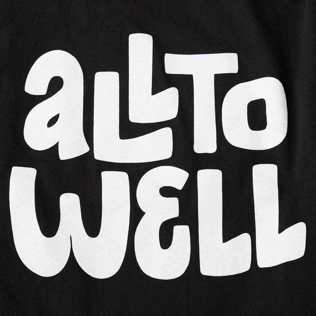 FUNG [ファング] ALL TO WELL カットオフ プリントTシャツ [ALL-TO-WELL] BLACK