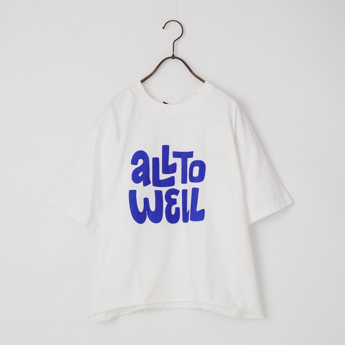 FUNG [ファング] ALL TO WELL カットオフ プリントTシャツ [ALL-TO-WELL] WHITE/BLUE