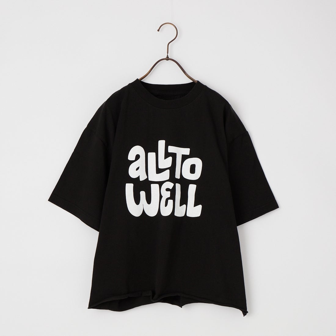 FUNG [ファング] ALL TO WELL カットオフ プリントTシャツ [ALL-TO-WELL] BLACK