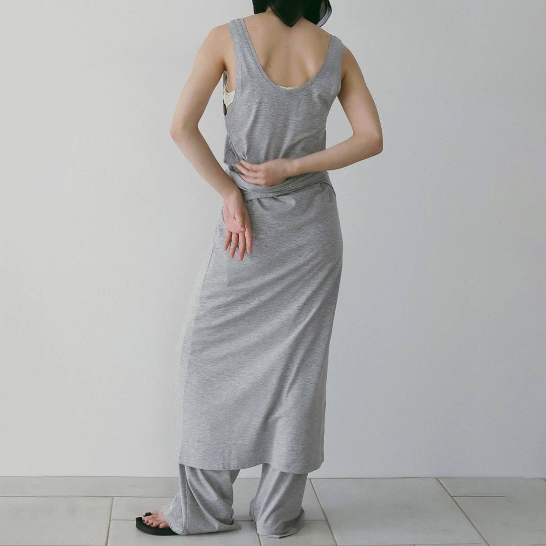 anuke [アンヌーク] カットラフパンツ [62610709] GRY