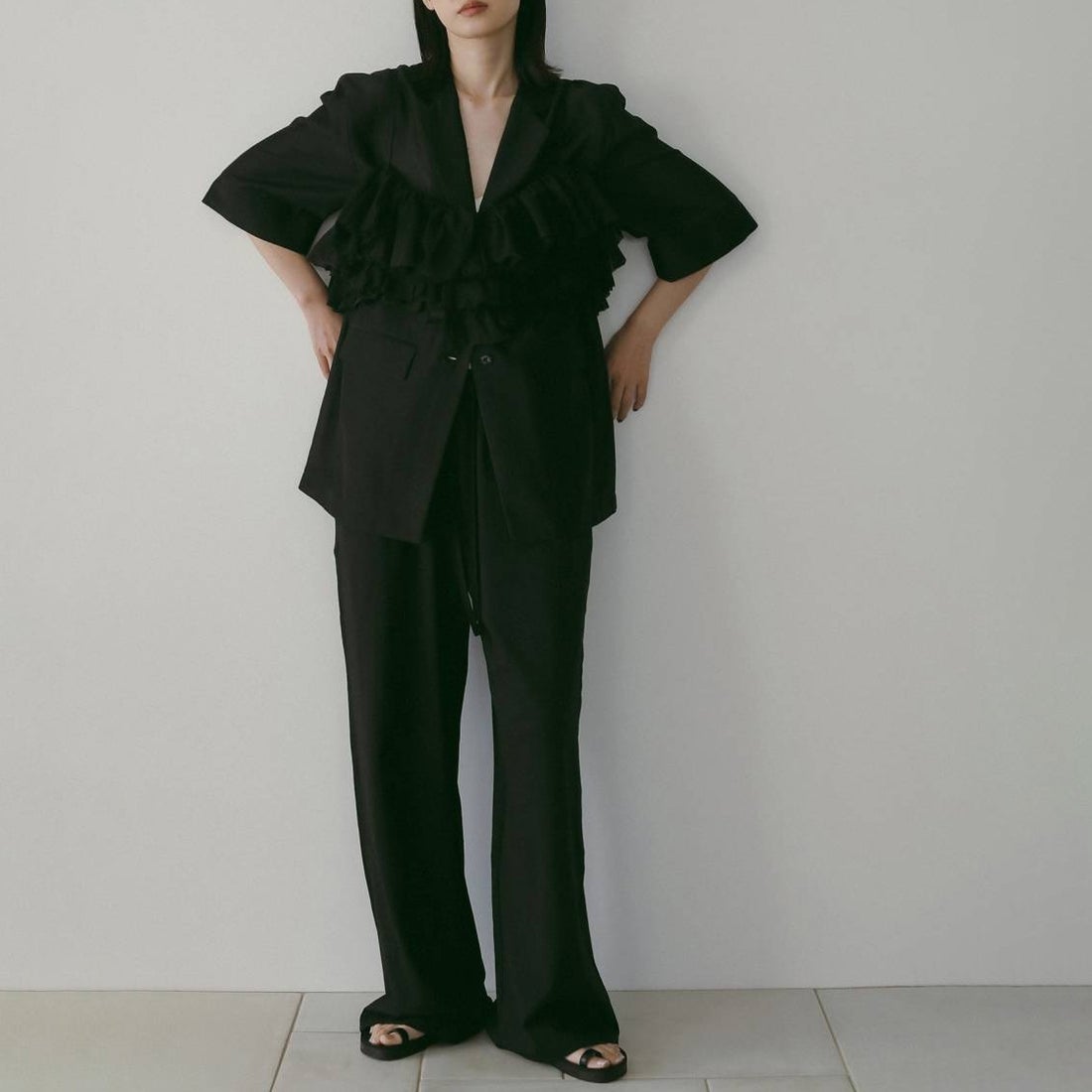 anuke [アンヌーク] カットラフパンツ [62610709] GRY