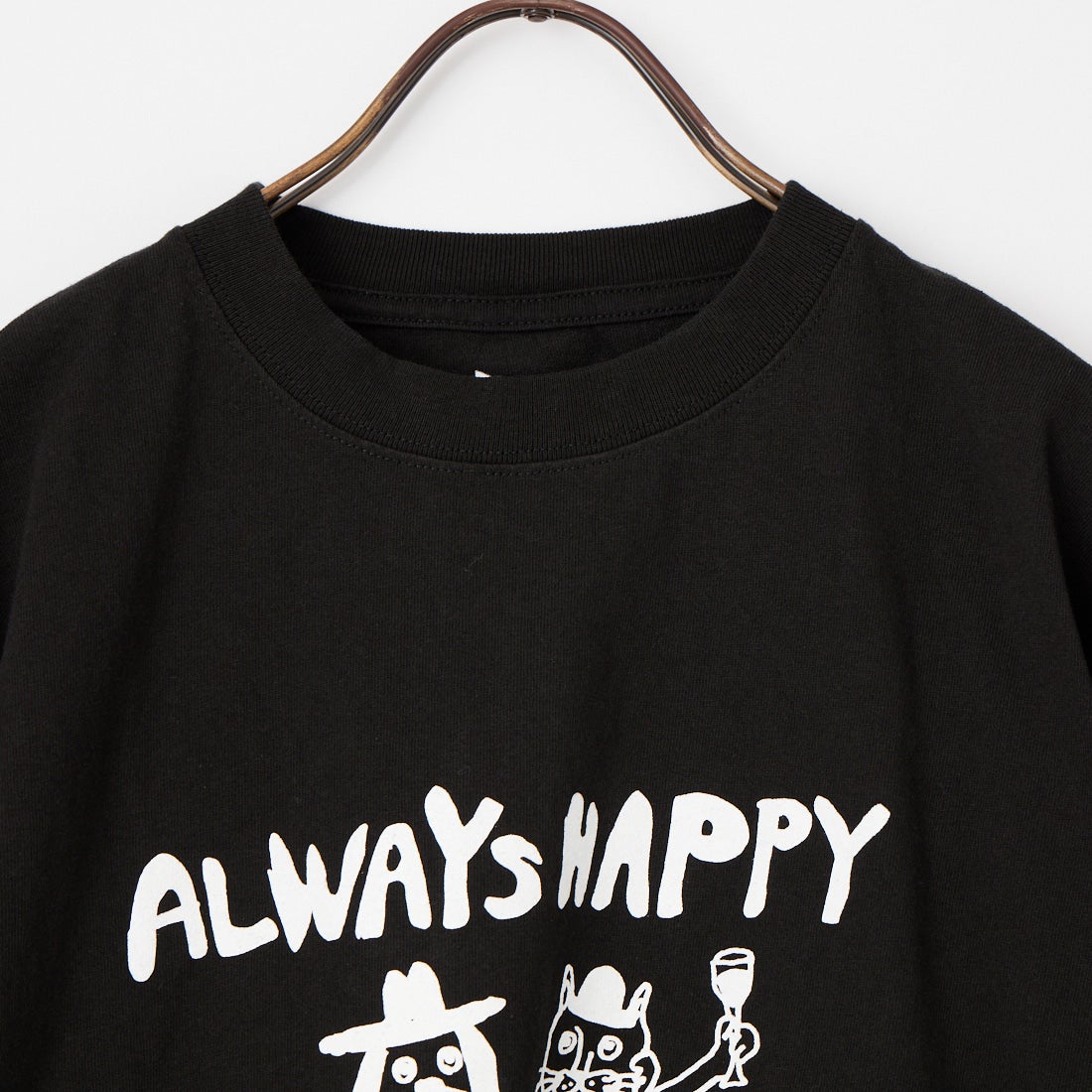 FUNG [ファング] BEST BUDDIES カットオフ プリントTシャツ [BEST-BUDDIES] BLACK