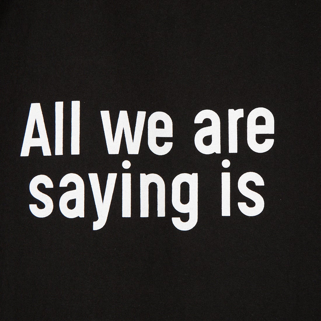 FUNG [ファング] GIVE PEACE カットオフ プリントTシャツ [GIVE-PEACE] BLACK