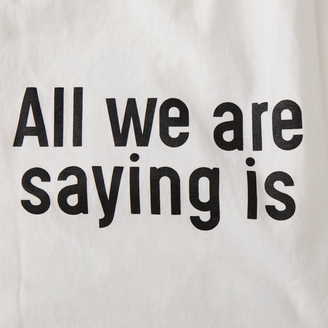 FUNG [ファング] GIVE PEACE カットオフ プリントTシャツ [GIVE-PEACE] WHT/BLACK