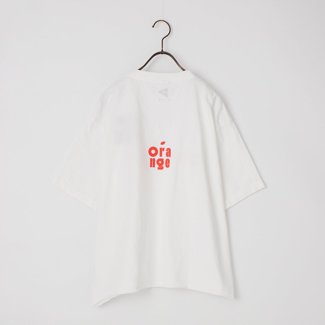 FUNG [ファング] C.ORANGE カットオフ プリントTシャツ [CORANGE] WHT/O.RED