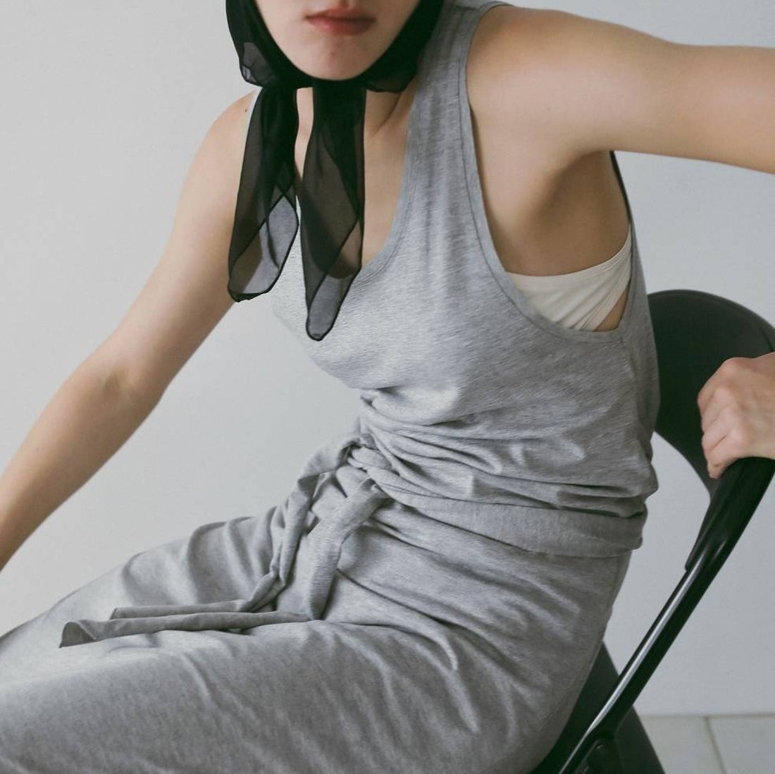 anuke [アンヌーク] スリーブレス カットワンピース [62610310] GRY