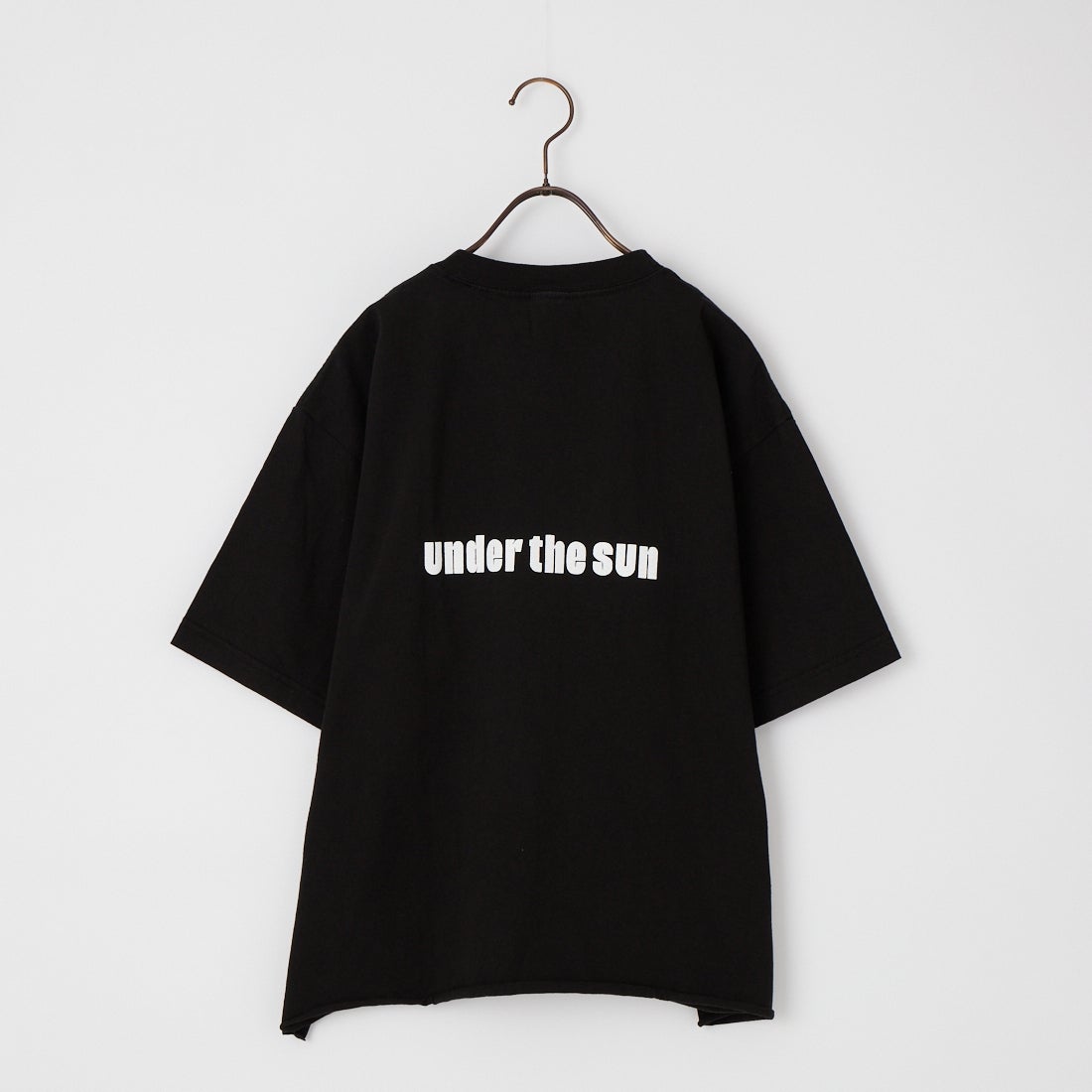 FUNG [ファング] HEALTHY カットオフ プリントTシャツ [HEALTHY] BLACK