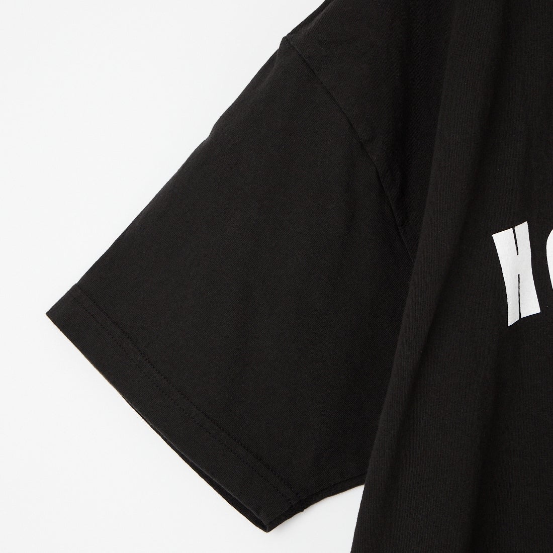 FUNG [ファング] HEALTHY カットオフ プリントTシャツ [HEALTHY] BLACK