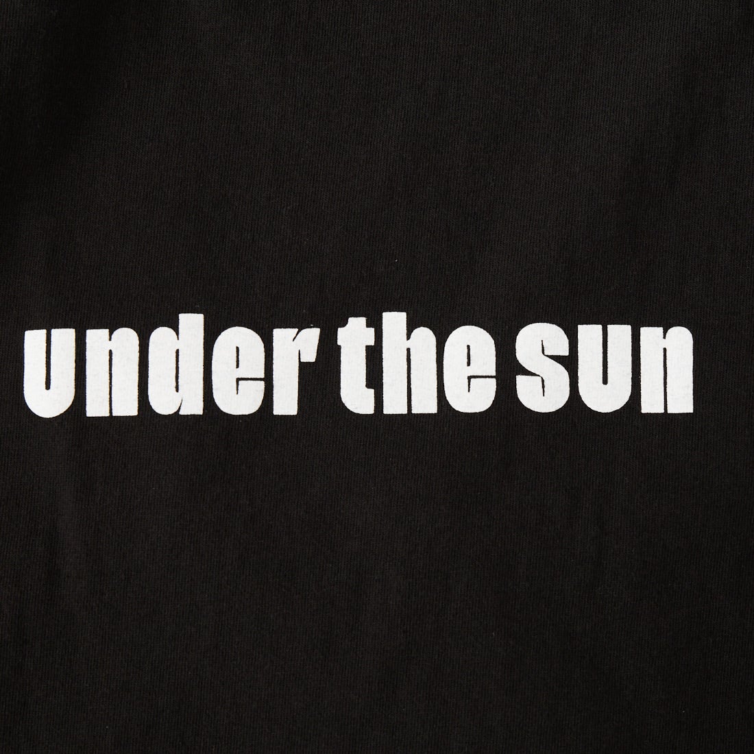 FUNG [ファング] HEALTHY カットオフ プリントTシャツ [HEALTHY] BLACK