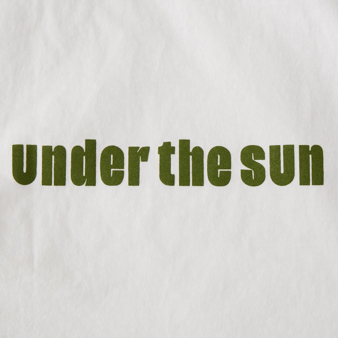 FUNG [ファング] HEALTHY カットオフ プリントTシャツ [HEALTHY] WHT/O.GRN