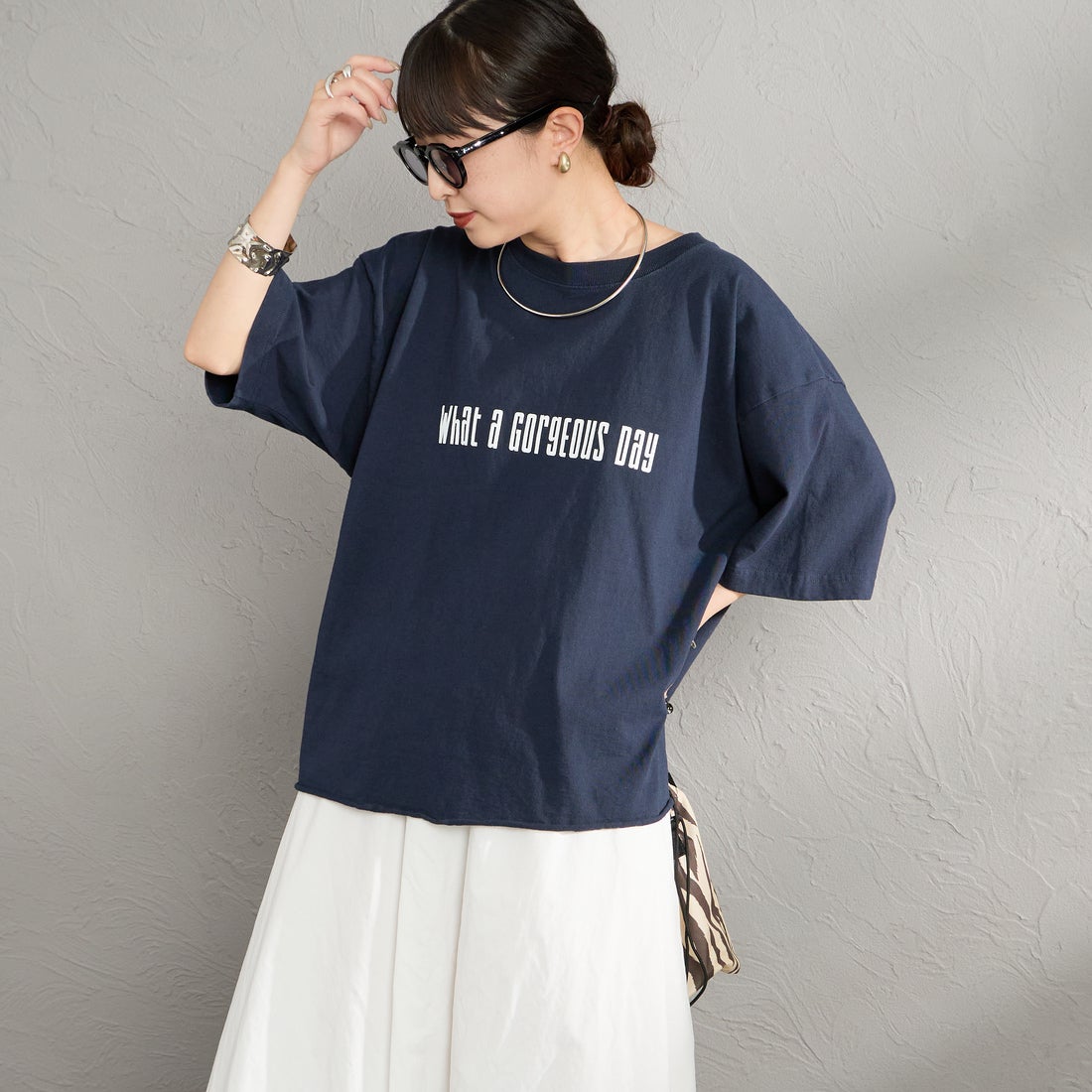NAVY&&モデル身長：150cm 着用サイズ：M&&