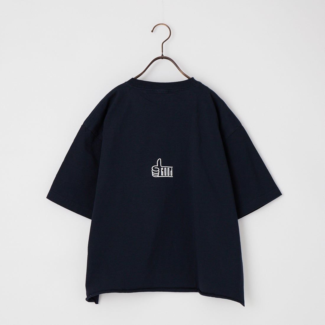 FUNG [ファング] GORGEOUS カットオフ プリントTシャツ [GORGEOUS] NAVY