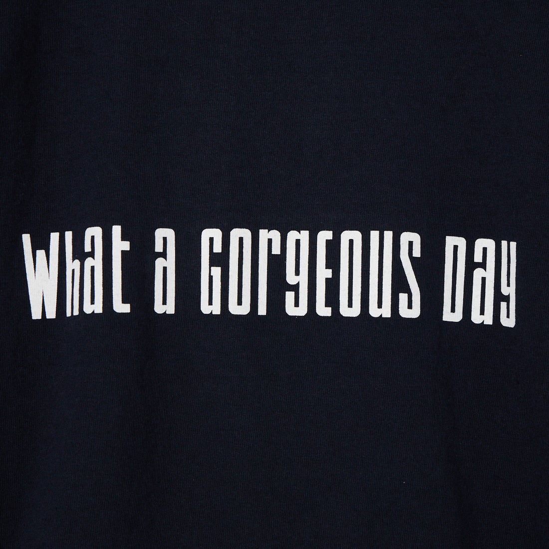 FUNG [ファング] GORGEOUS カットオフ プリントTシャツ [GORGEOUS] NAVY