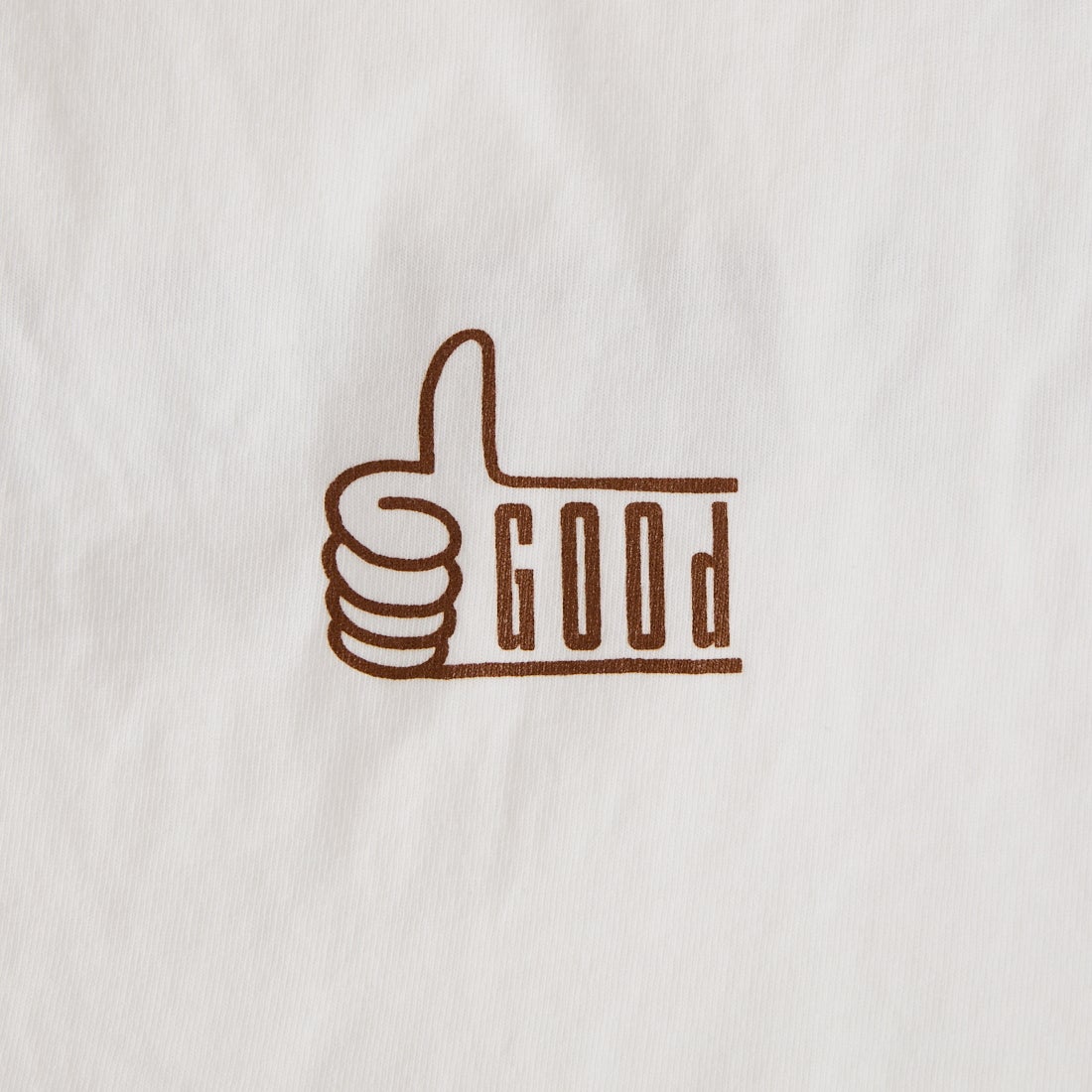 FUNG [ファング] GORGEOUS カットオフ プリントTシャツ [GORGEOUS] WHT/BROWN