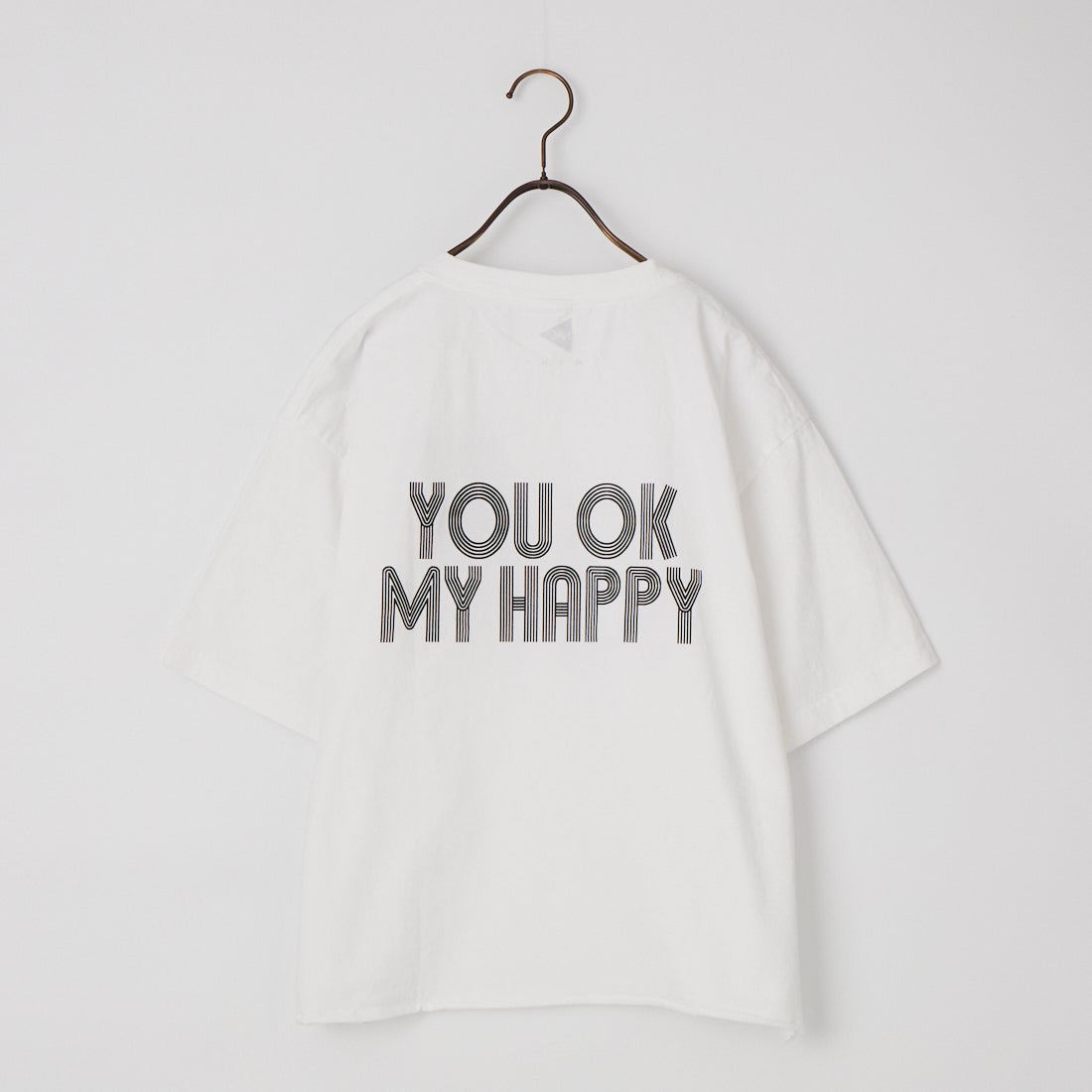 FUNG [ファング] I'M OK カットオフ プリントTシャツ [IM-OK] WHT/BLACK