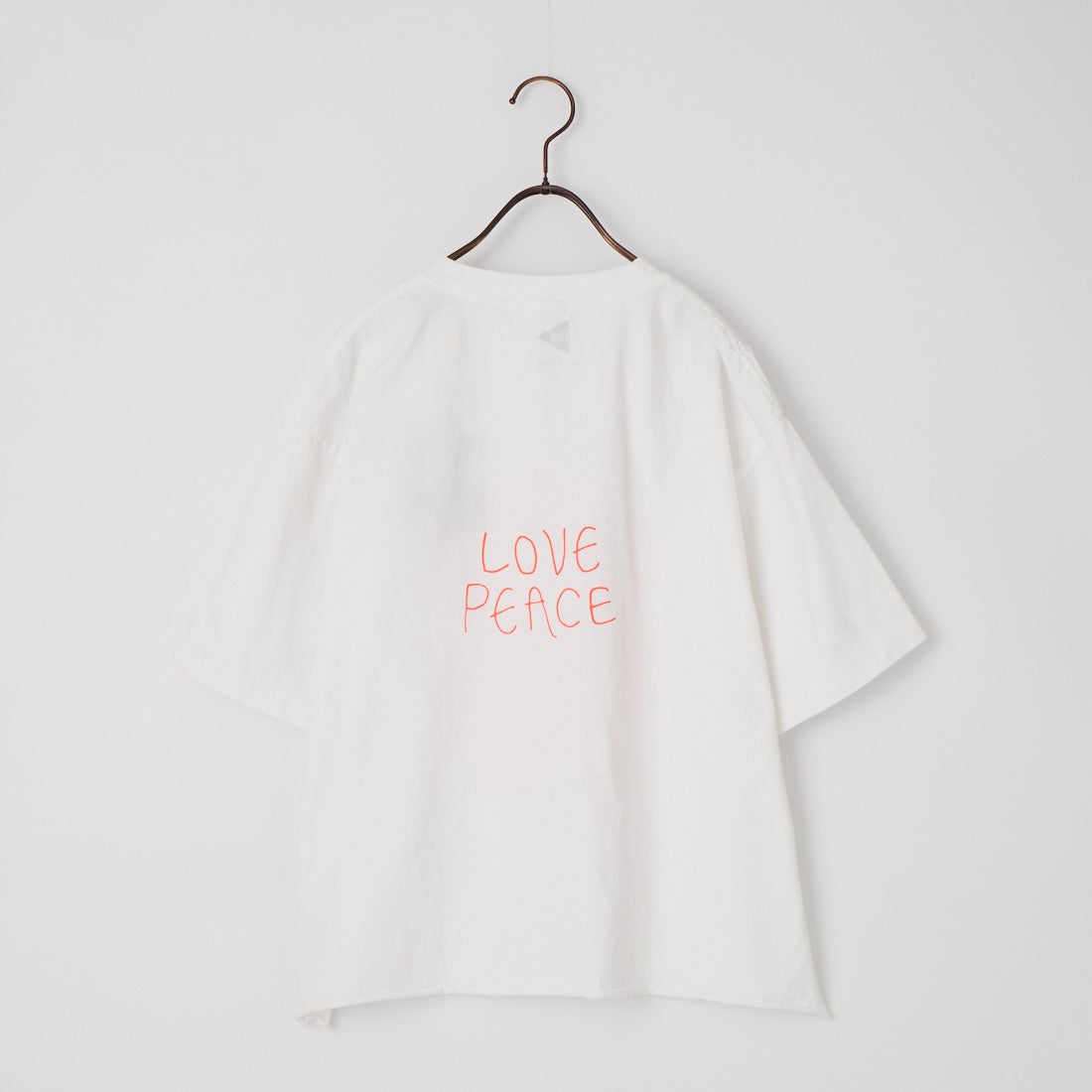 FUNG [ファング] 別注 J カットオフ プリントTシャツ [J-JF] WHT/ORANGE