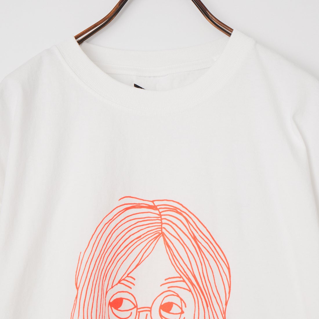 FUNG [ファング] 別注 J カットオフ プリントTシャツ [J-JF] WHT/ORANGE