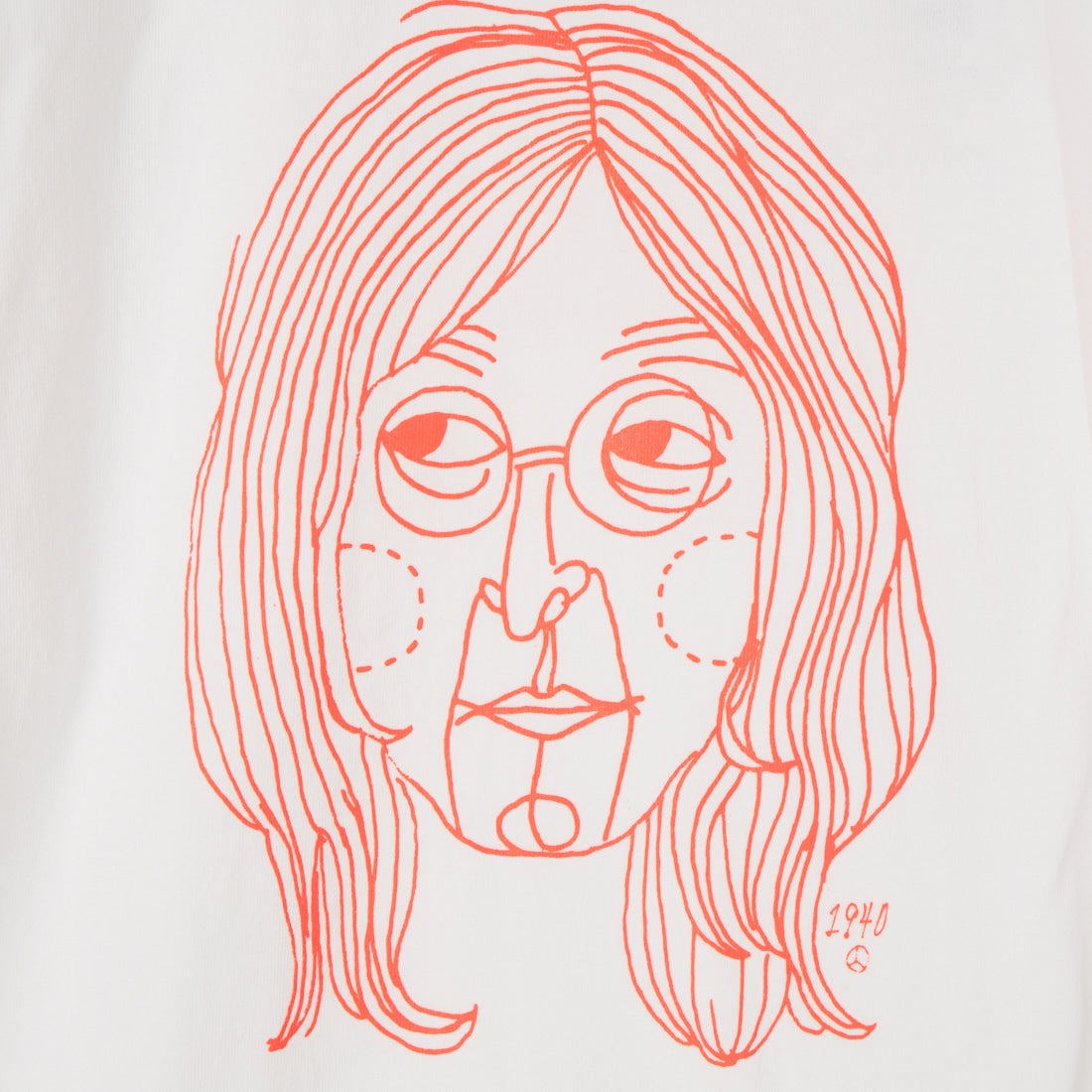 FUNG [ファング] 別注 J カットオフ プリントTシャツ [J-JF] WHT/ORANGE
