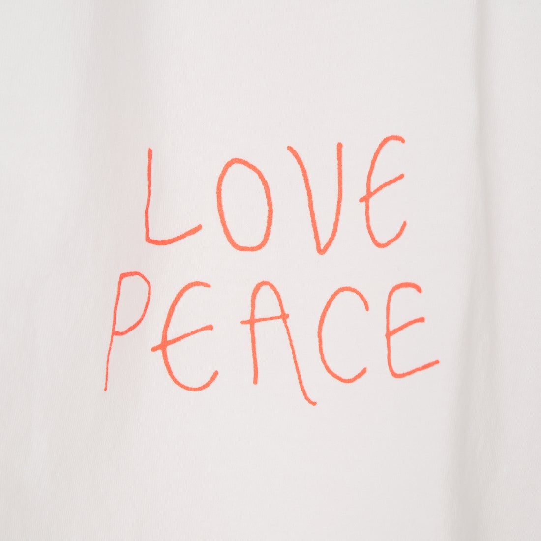 FUNG [ファング] 別注 J カットオフ プリントTシャツ [J-JF] WHT/ORANGE