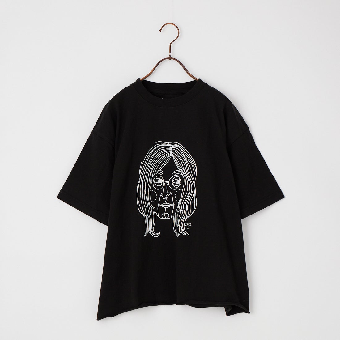 FUNG [ファング] 別注 J カットオフ プリントTシャツ [J-JF] BLACK