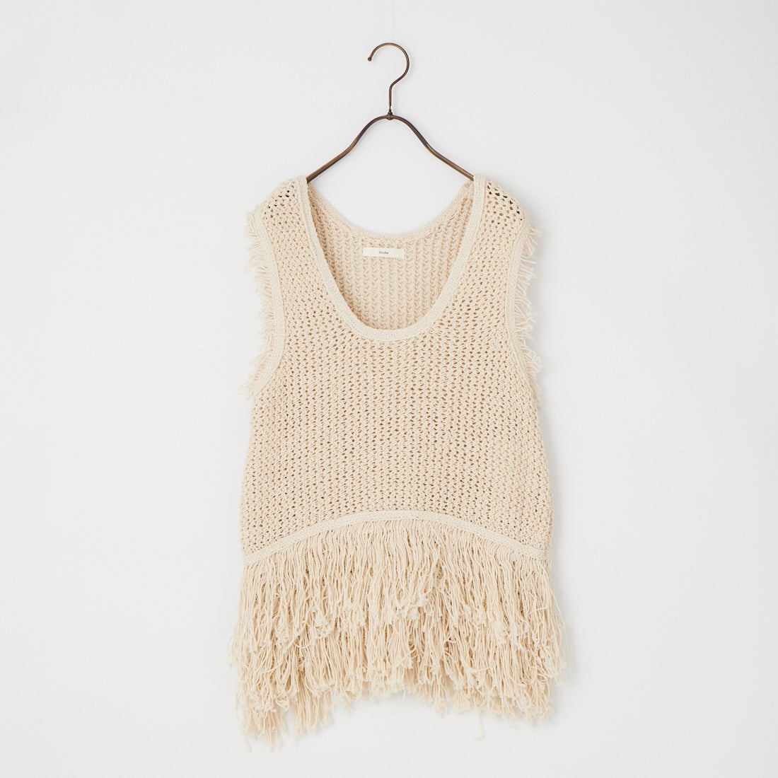 anuke [アンヌーク] フリンジ ニットタンクトップ [62610510] IVR