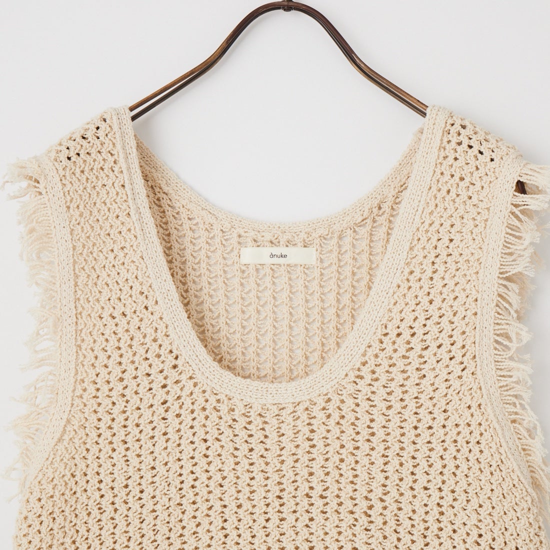 anuke [アンヌーク] フリンジ ニットタンクトップ [62610510] IVR