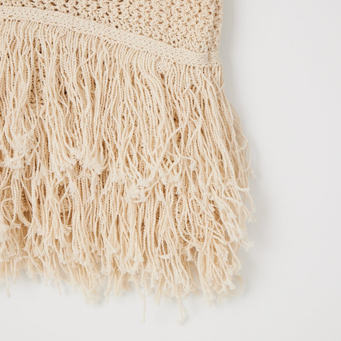 anuke [アンヌーク] フリンジ ニットタンクトップ [62610510] IVR