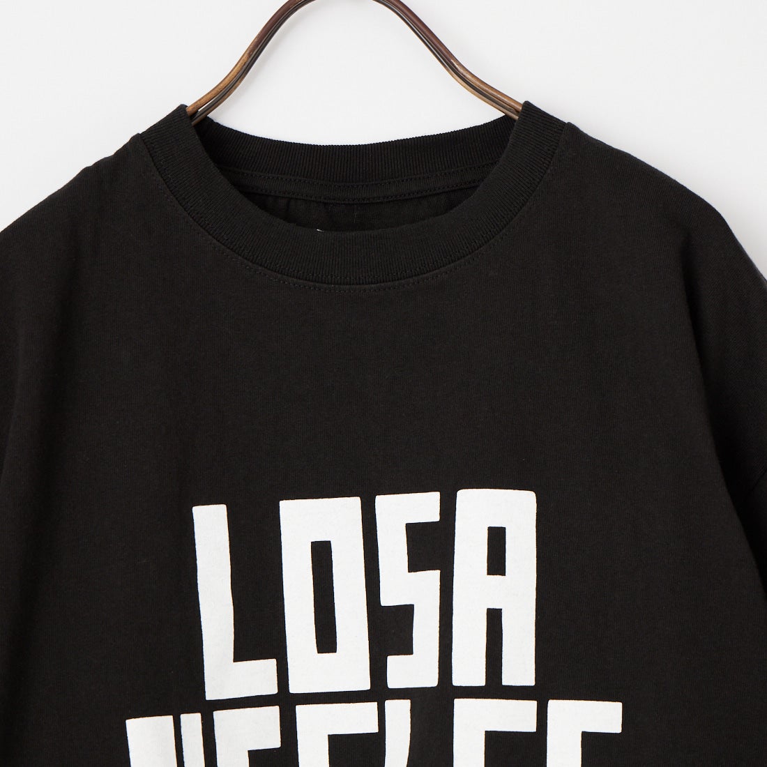 FUNG [ファング] L.A FRONT カットオフ プリントTシャツ [LA-FRONT] BLACK