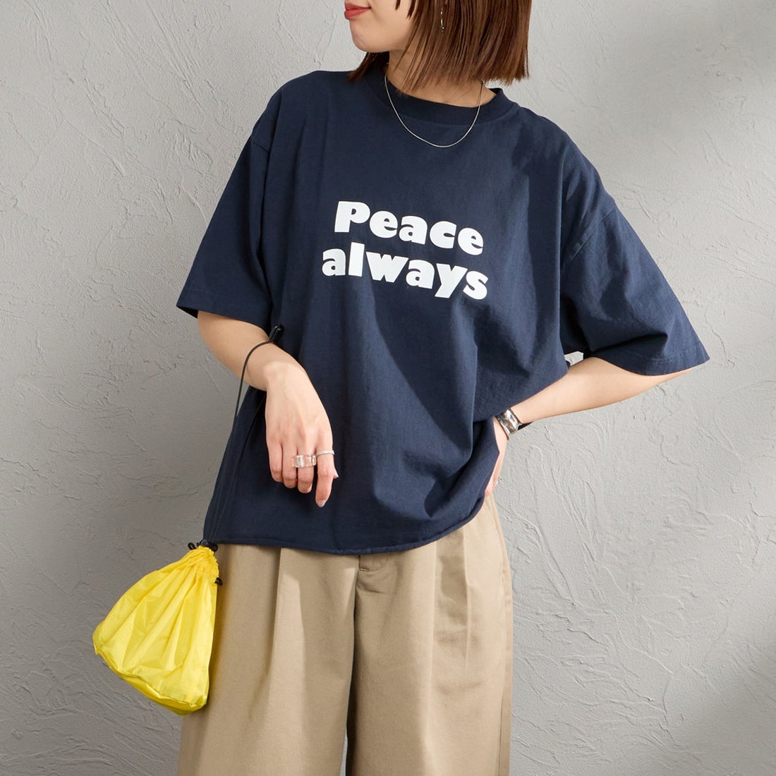 NAVY&&モデル身長：159cm 着用サイズ：M&&