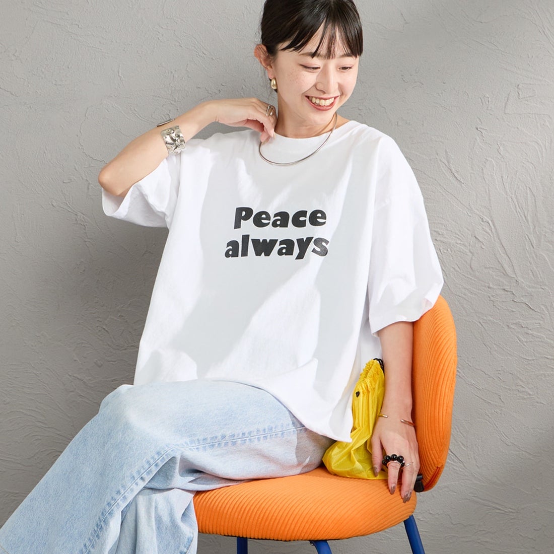 WHT/BLACK&&モデル身長：150cm 着用サイズ：M&&