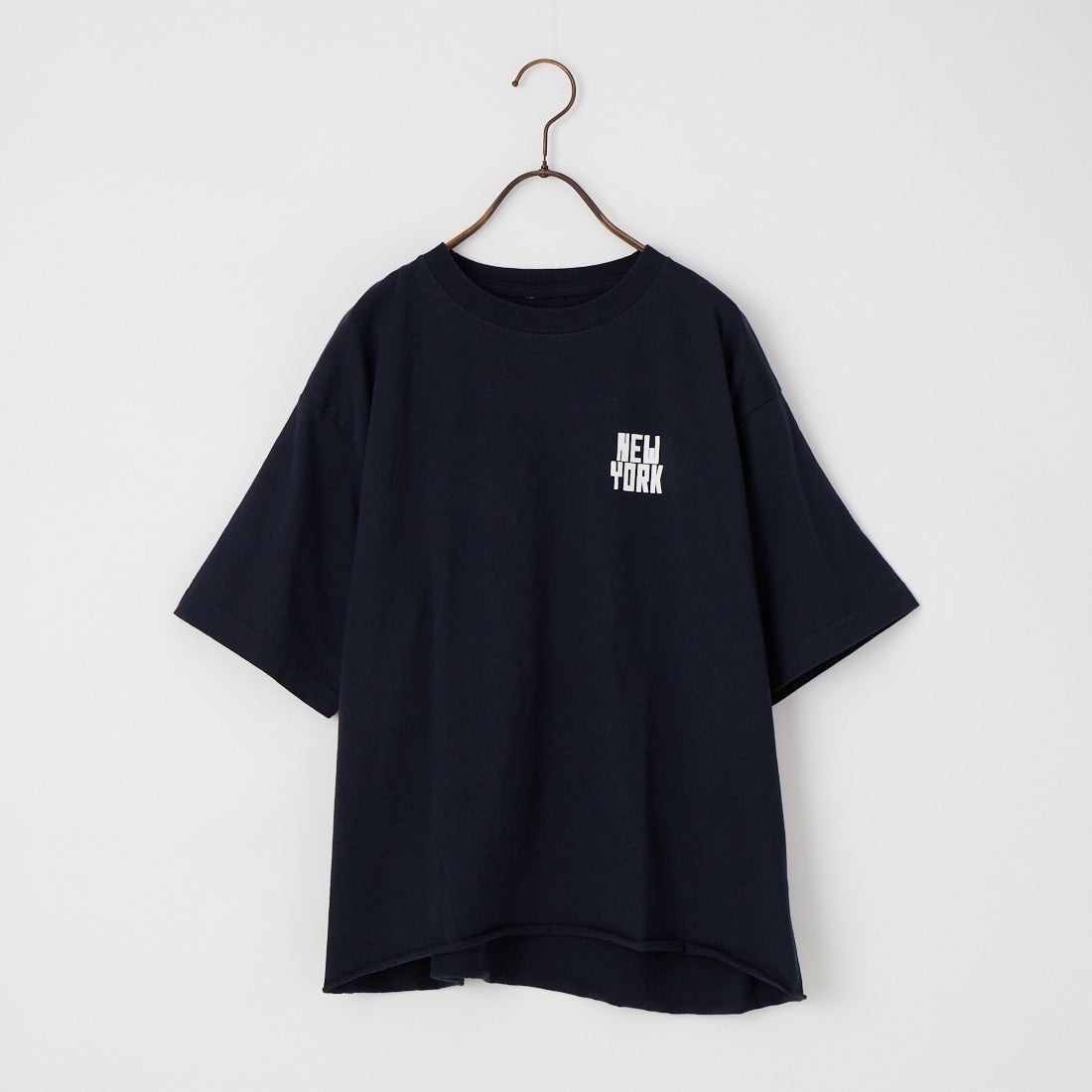 FUNG [ファング] N.Y FB カットオフ プリントTシャツ [NY-FB] NAVY