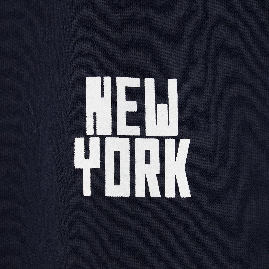 FUNG [ファング] N.Y FB カットオフ プリントTシャツ [NY-FB] NAVY