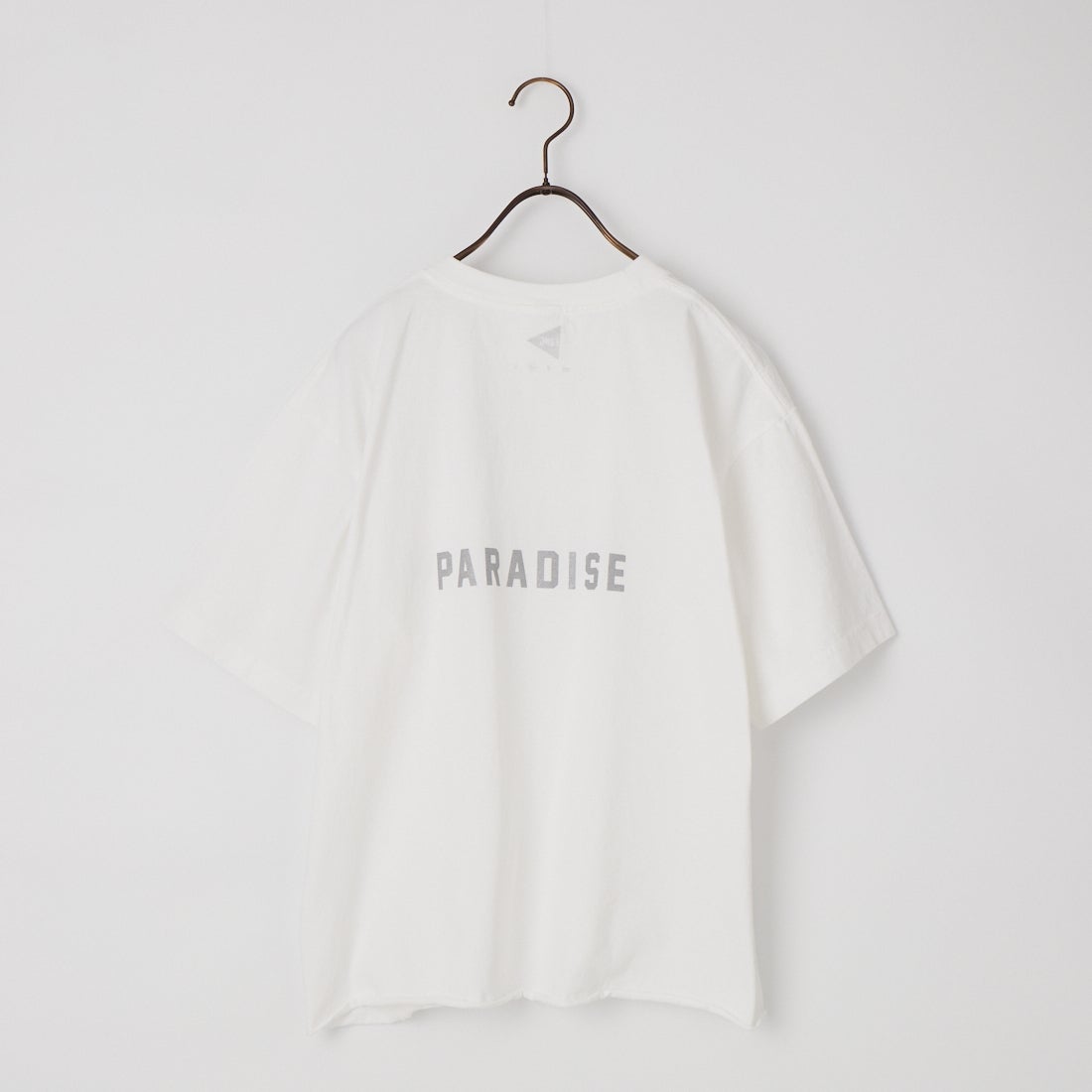 FUNG [ファング] 別注 WEEKEND カットオフ プリントTシャツ [WEEKEND-JF] WHT/SILVER