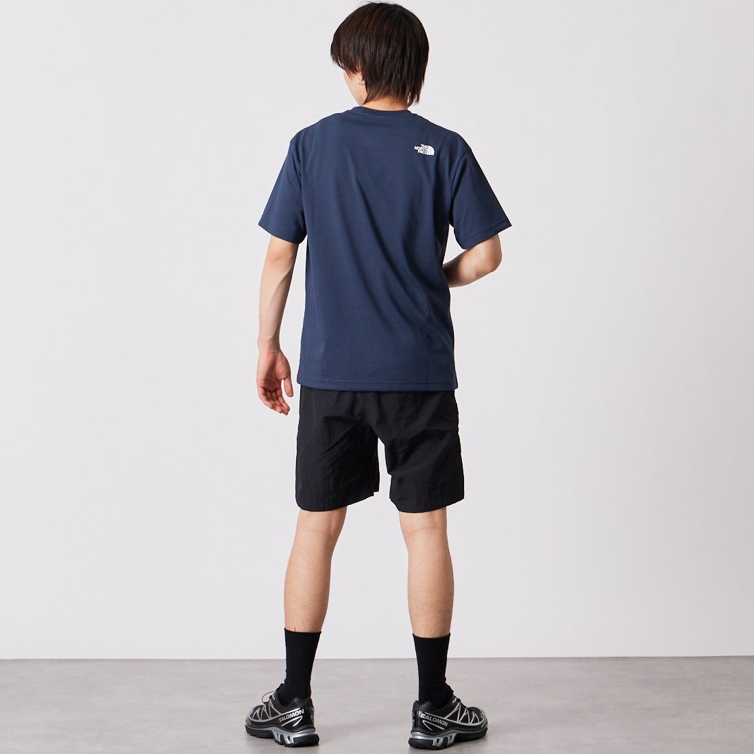 GRAMiCCi [グラミチ] ナイロンパッカブルGショーツ [G6SM-P082] BLACK &&モデル身長：177cm 着用サイズ：M&&