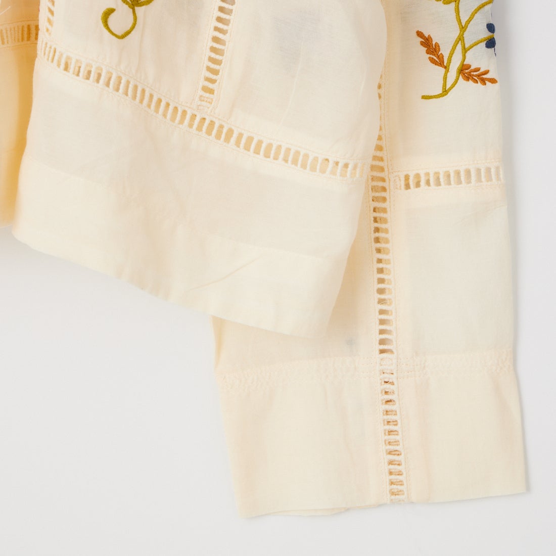 TODAYFUL [トゥデイフル] エンブロイダリー パッチワークシャツ [12610428] ECRU