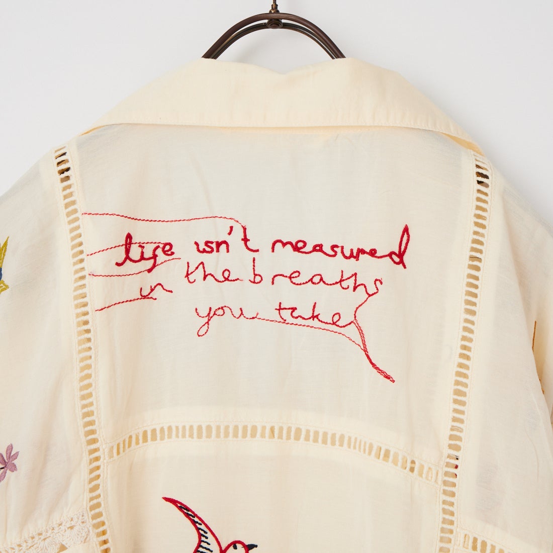 TODAYFUL [トゥデイフル] エンブロイダリー パッチワークシャツ [12610428] ECRU