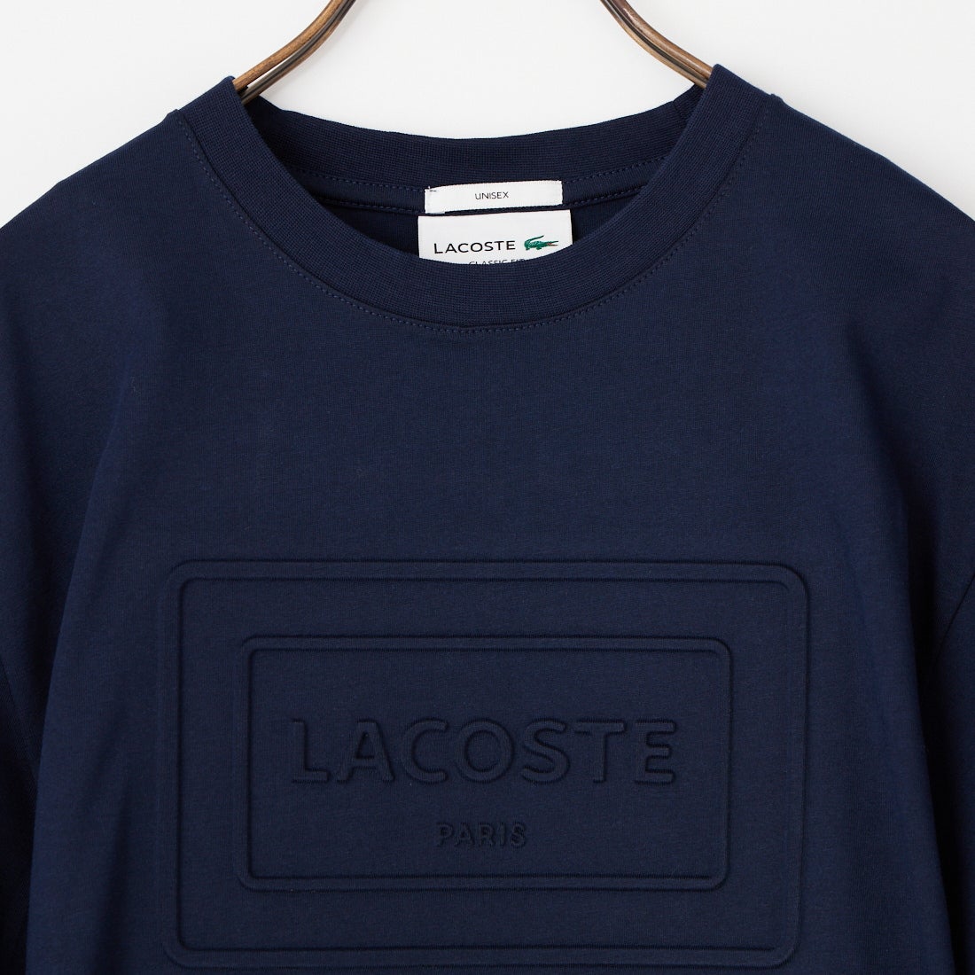 LACOSTE [ラコステ] エンボスパリロゴ クルーネックTシャツ [TH0794] 166 NAVY B