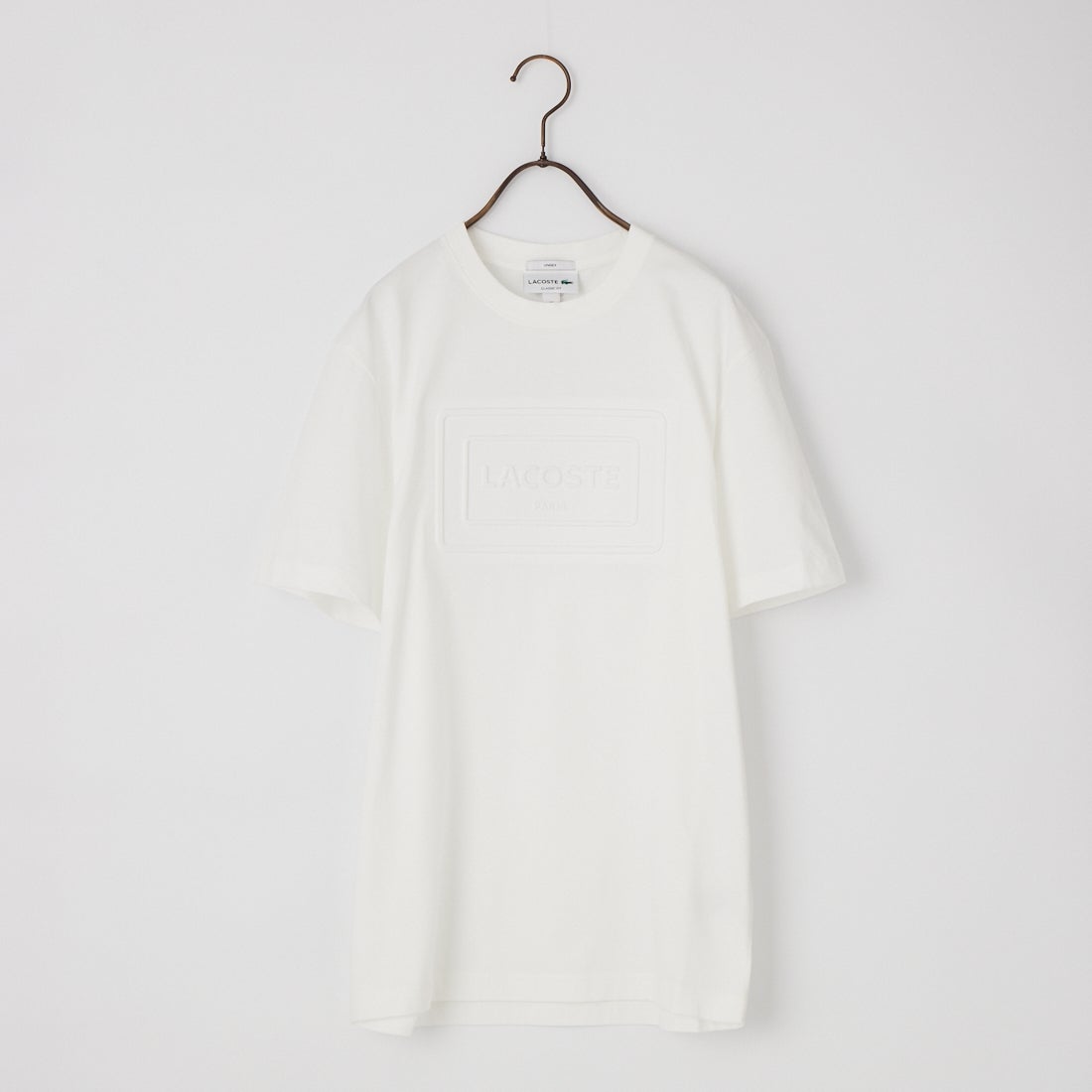 LACOSTE [ラコステ] エンボスパリロゴ クルーネックTシャツ [TH0794] 70V FLOUR