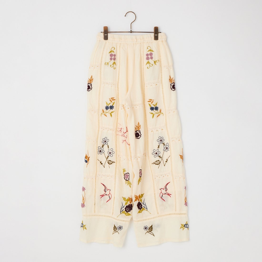 TODAYFUL [トゥデイフル] エンブロイダリー パッチワークトラウザーズ [12610719] ECRU