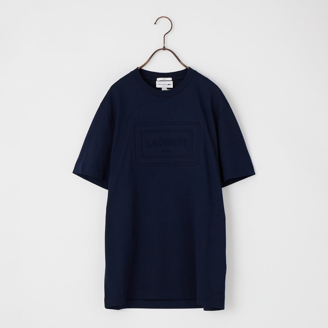 LACOSTE [ラコステ] エンボスパリロゴ クルーネックTシャツ [TH0794] 166 NAVY B