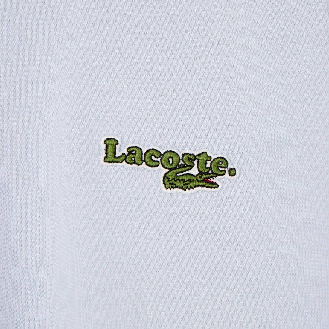 LACOSTE [ラコステ] ネーム＆ワニロゴパッチクロップドTシャツ [TF7605