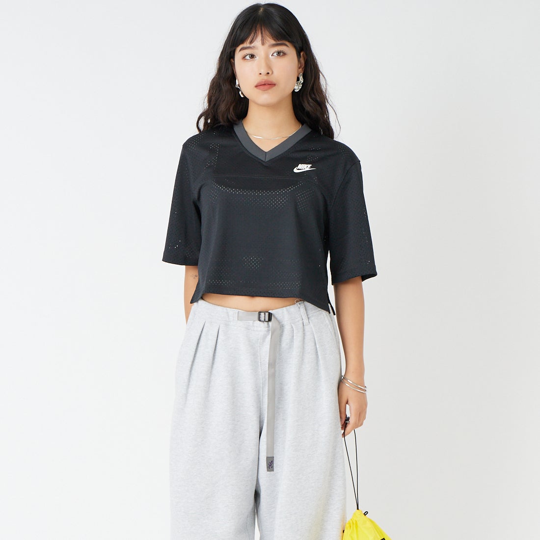NIKE [ナイキ] オーバーサイズド ヘリテージ クロップド メッシュ