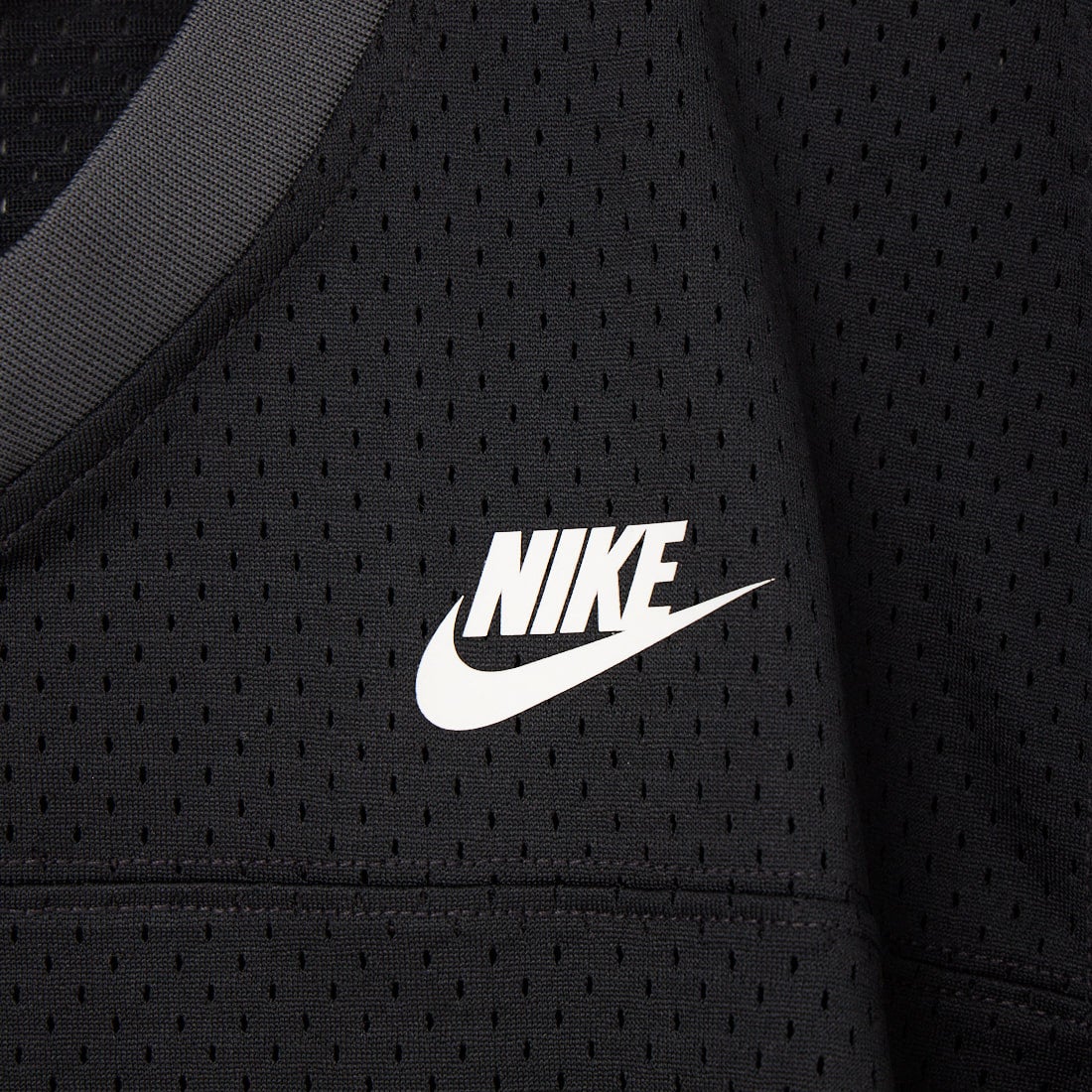 NIKE [ナイキ] オーバーサイズド ヘリテージ クロップド メッシュ ジャージー [IR1651] 010 BLACK