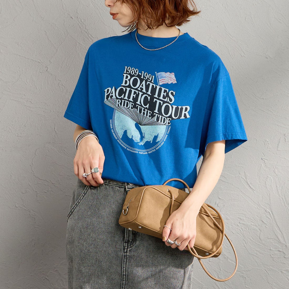83 BLUE&&モデル身長：158cm 着用サイズ：F0&&