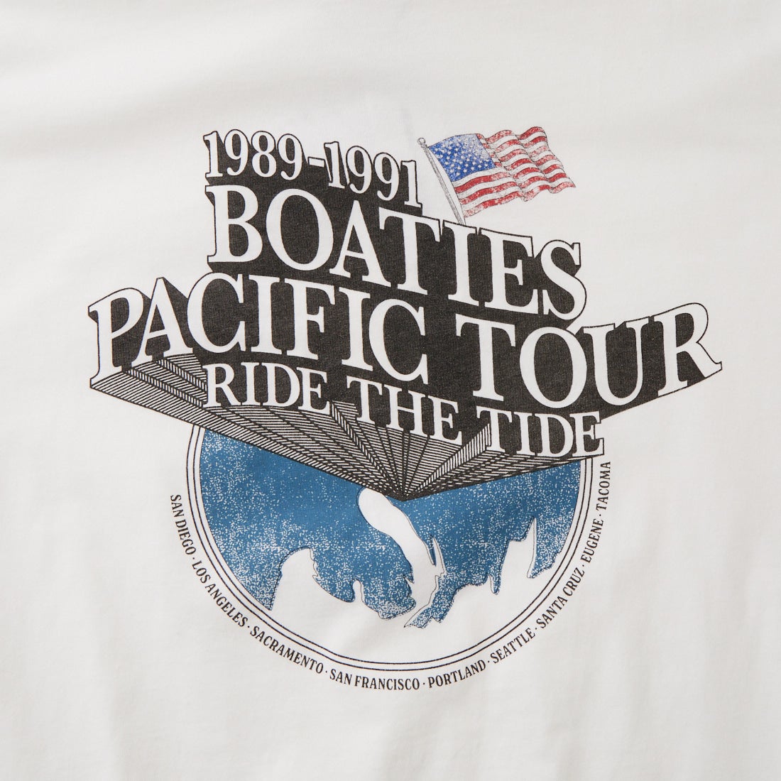 THE SHINZONE [ザ シンゾーン] BOATIES ツアーTシャツ [26MMSCU08] 01 WHITE