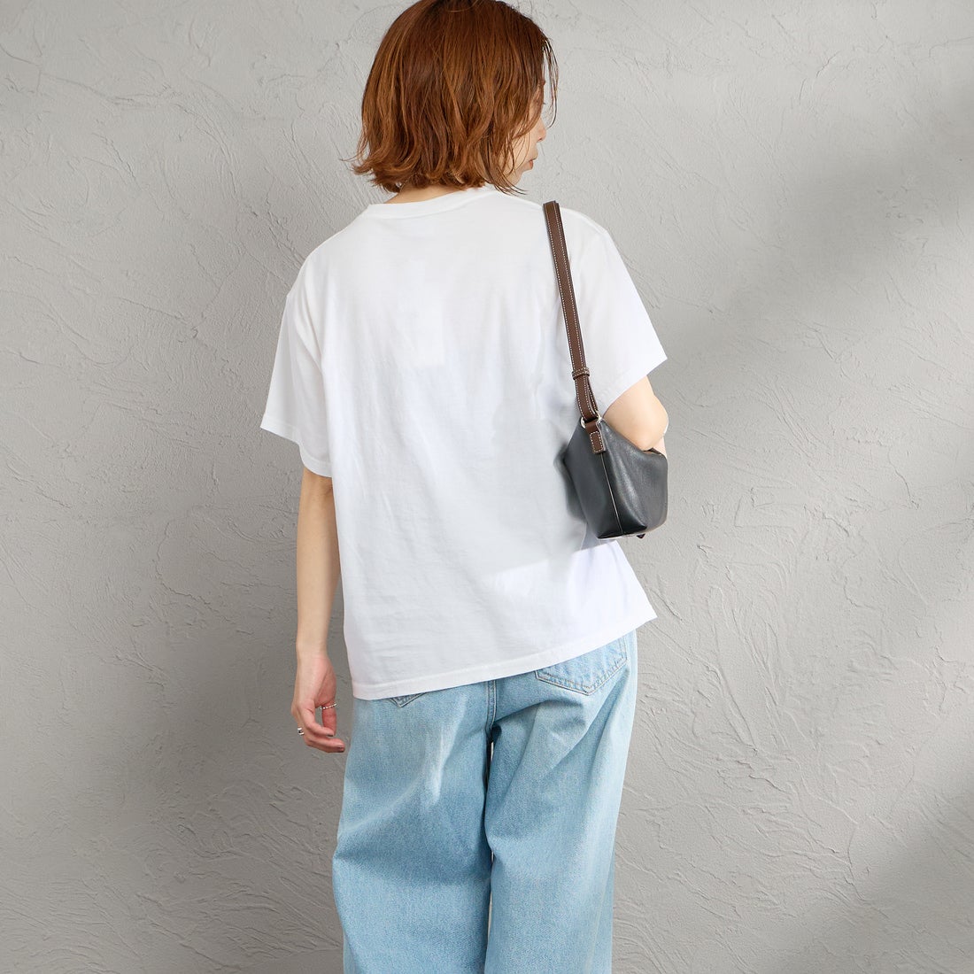 THE SHINZONE [ザ シンゾーン] BOATIES ツアーTシャツ [26MMSCU08] 01 WHITE &&モデル身長：158cm 着用サイズ：F0&&