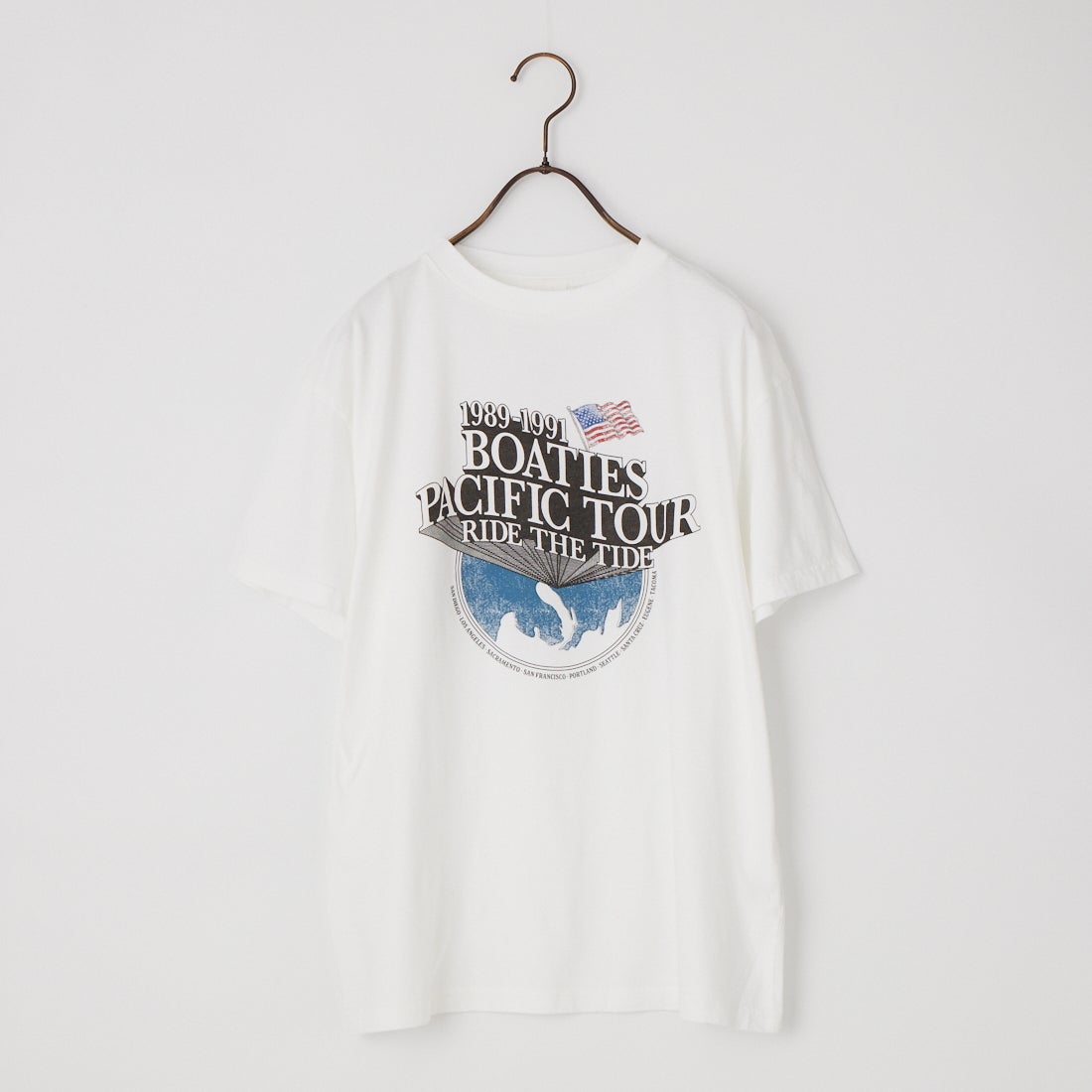THE SHINZONE [ザ シンゾーン] BOATIES ツアーTシャツ [26MMSCU08] 01 WHITE