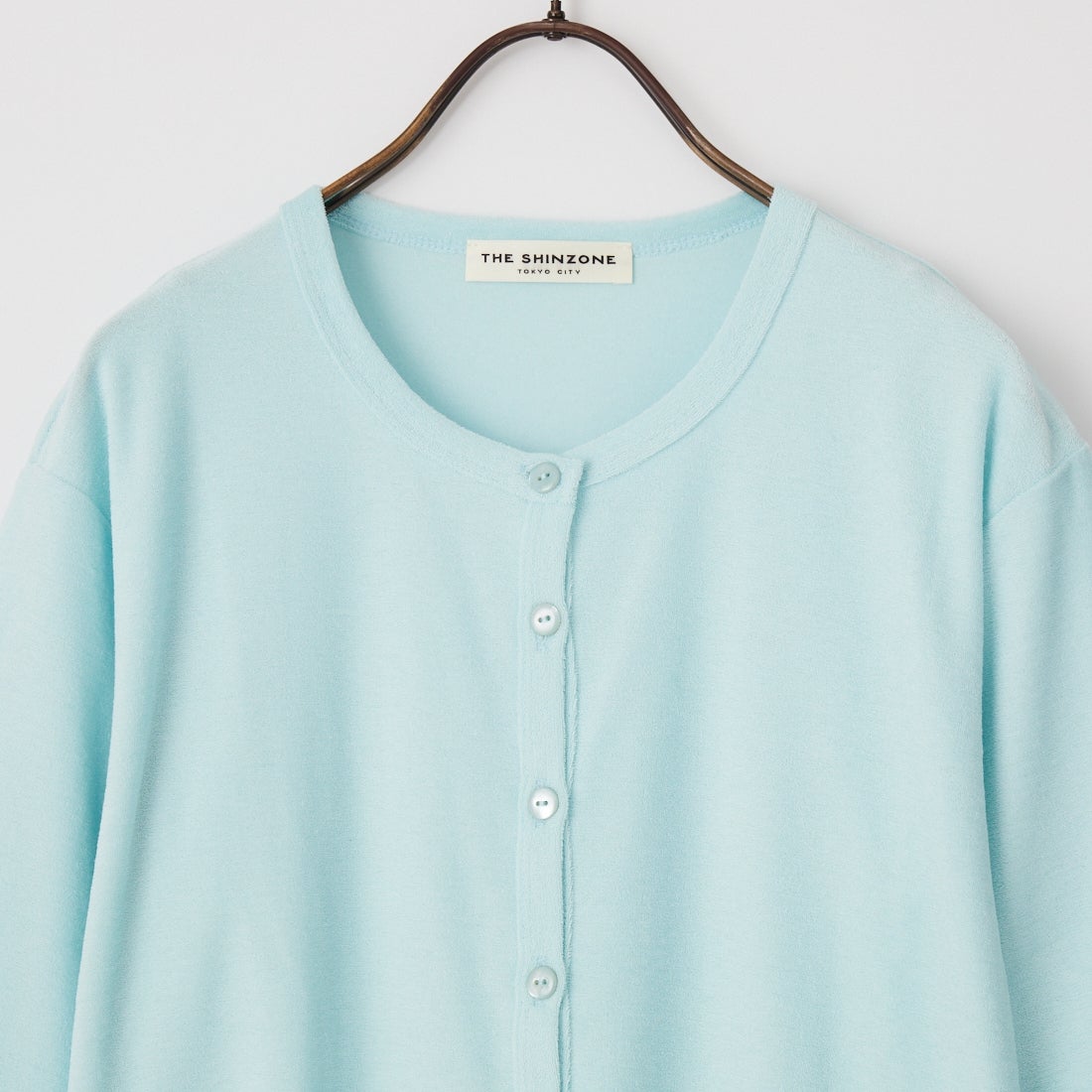 THE SHINZONE [ザ シンゾーン] パイル ハーフスリーブ カーディガン [26MMSCU03] 83 BLUE