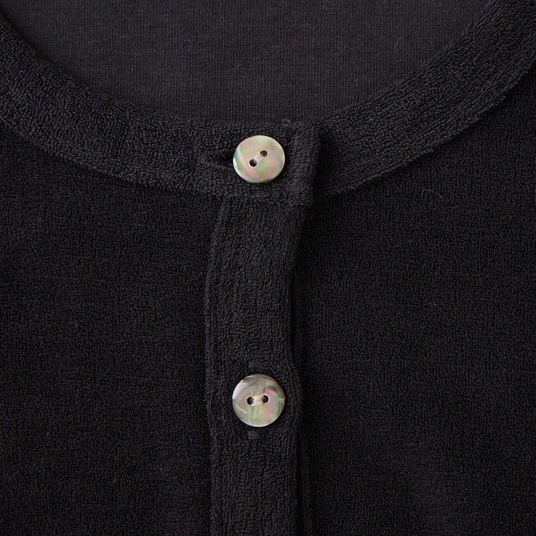 THE SHINZONE [ザ シンゾーン] パイル ハーフスリーブ カーディガン [26MMSCU03] 07 BLACK