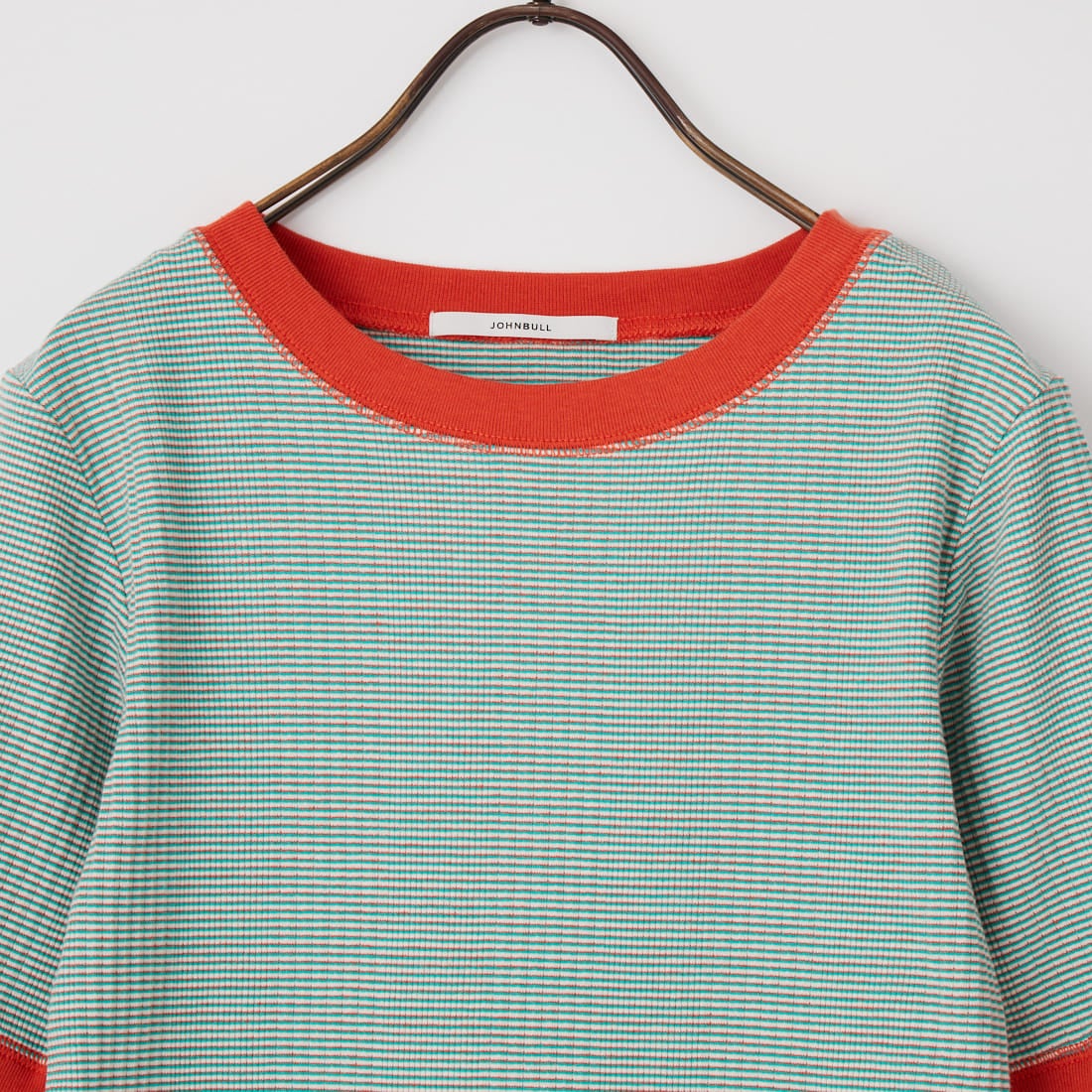 Johnbull [ジョンブル] ランダムテレコTシャツ [JL261C11] 141W ｵﾚﾝｼﾞ